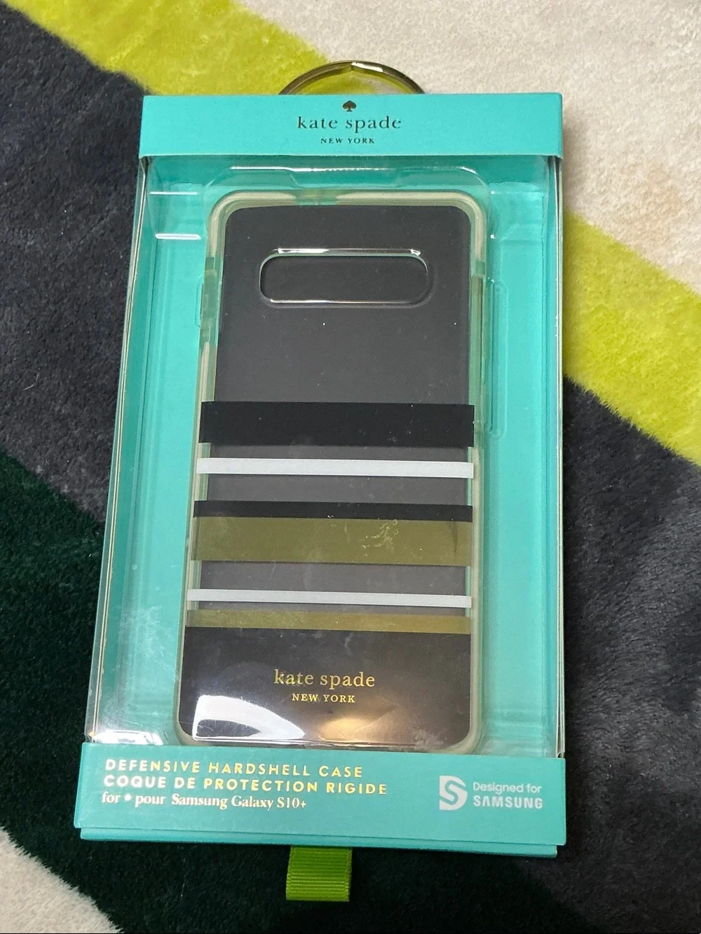 Kate Spade Green Floral Clear Samsung Case & OtterBox Symmetry Clear Case Bundle